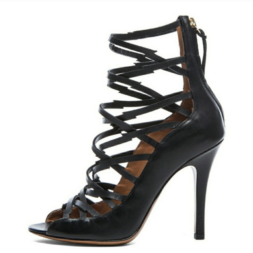 Isabel Marant paw jagged strappy heels